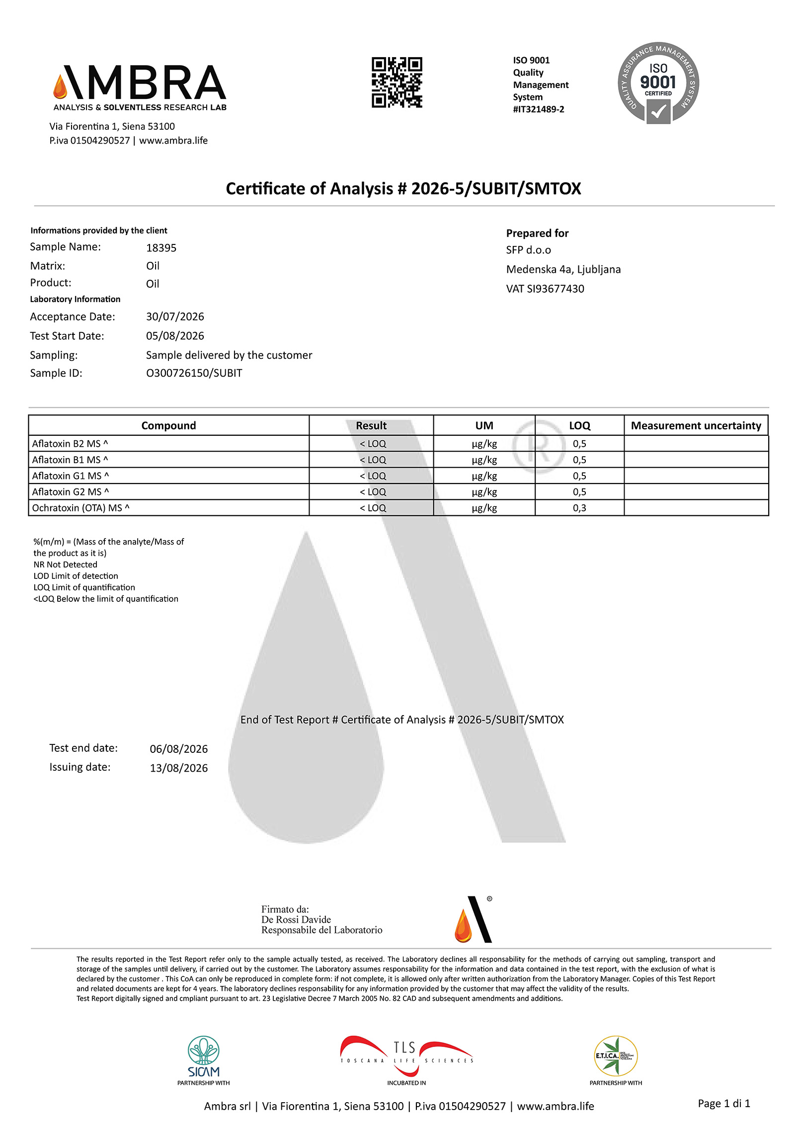 Laboratorijska analiza