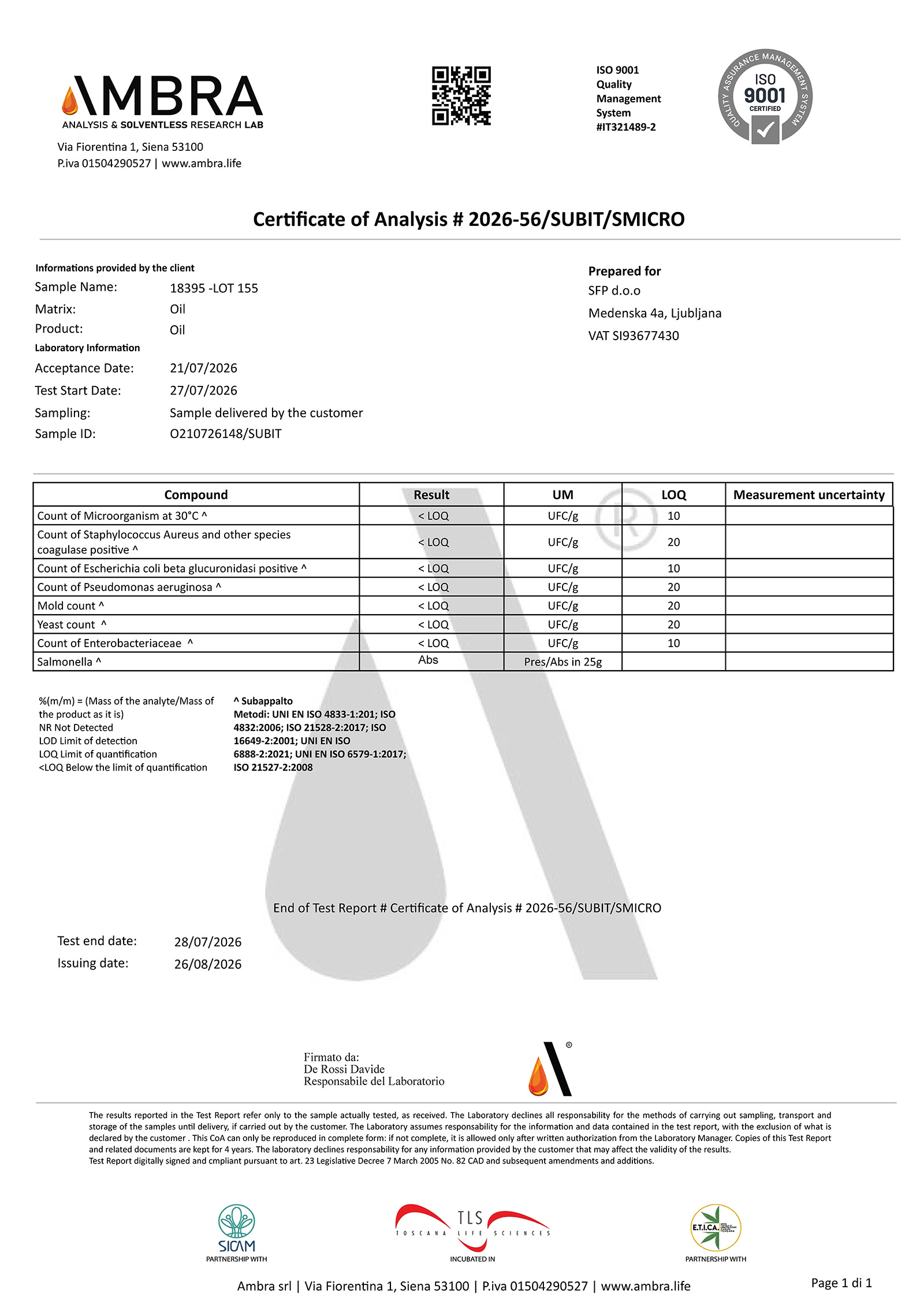 Laboratorijska analiza